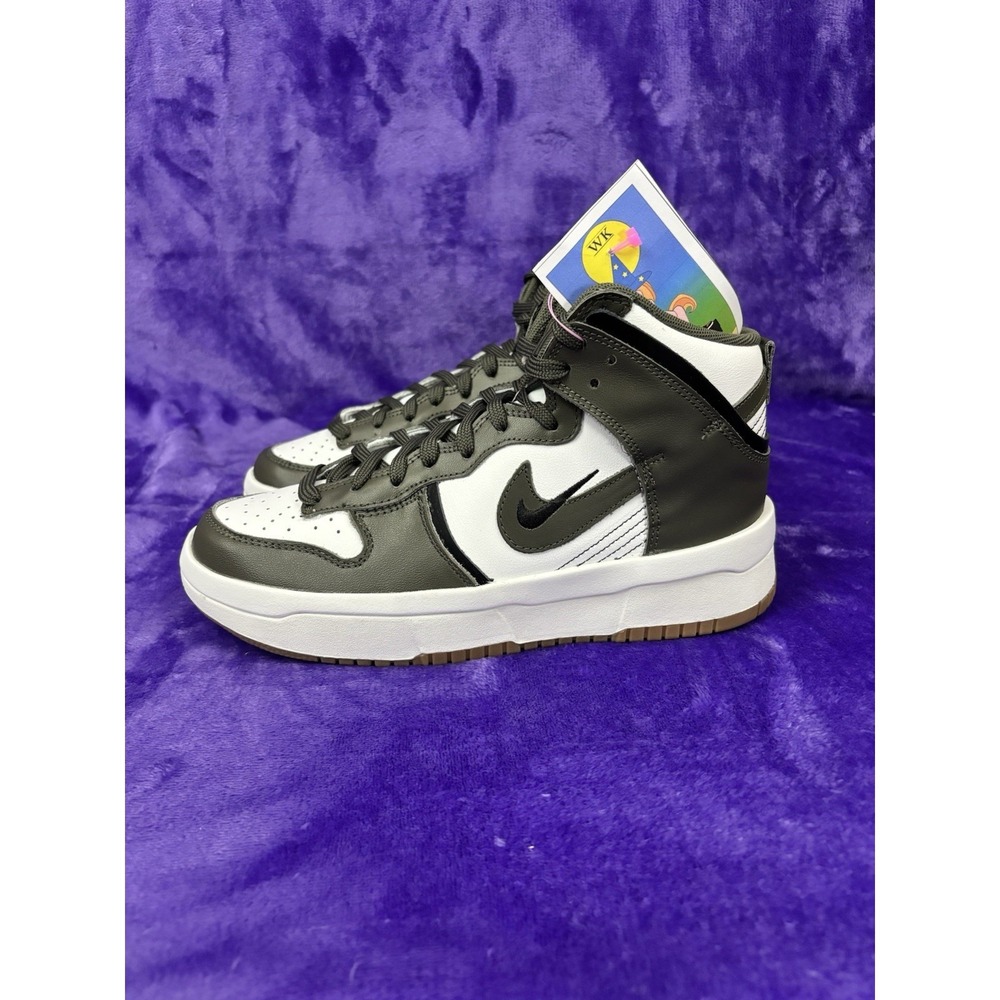 🫒 Nike Dunk High Up Rebel Cargo Khaki 2021 - SZ 8 Womens / 6.5 Mens - Picture 3 of 7